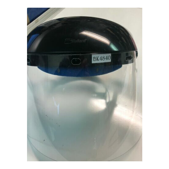 NEW! Bullard BK4840 Full Protection Face shields Clear Safety PPE Mask image {1}