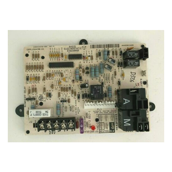 Carrier Bryant CEPL130438-01 Furnace Control Circuit Board HK42FZ013 used #D326 image {1}