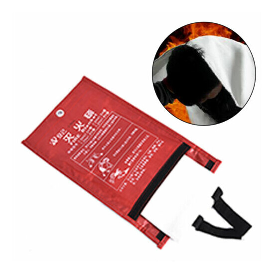 1M x 1M Sealed Fire Blanket Fire Extinguishers Tent Emergency Survival BlankP_NA Thumb {1}