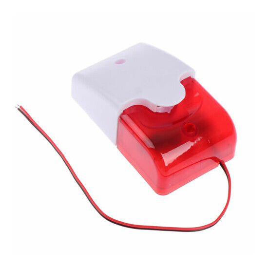 1Pc Mini Strobe Wired Siren Indicator Light Sound Alarm Lamp Flashing L.fa image {2}