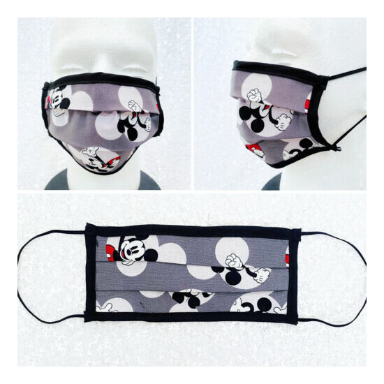 Disney Inspired Minnie Mouse Filter Face Mask Adult Child Reuse Washable Cotton image {71}