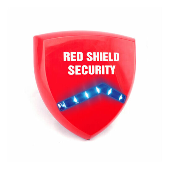 10 x Decoy Alarm Sirens (Dummy) & Flashing LED's Trade Pack (Red Shield Logo) image {2}