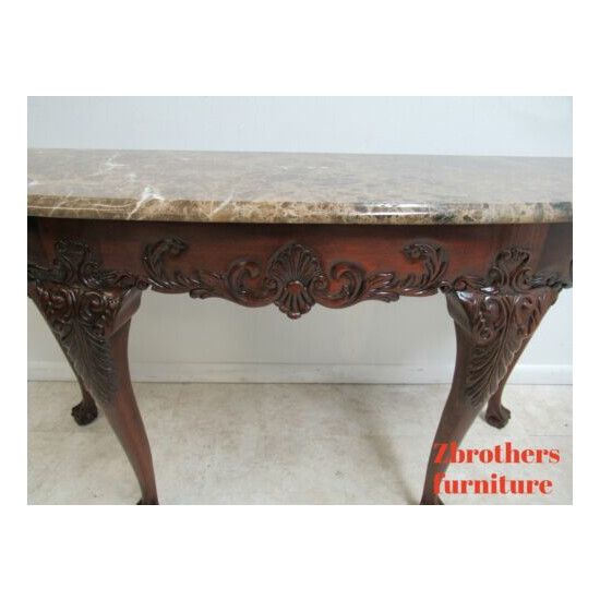 Councill Craftsman Furniture Marble Top Ball Claw Sideboard Buffet image {4}