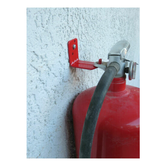 lot of 2-UNIVERSAL WALL MOUNT 20 lb. SIZE FIRE EXTINGUISHER HANGER BRACKET NEW image {6}