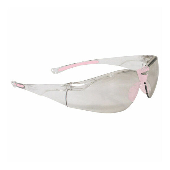 Woman Pink Frame Dual Comfort High Performance Protective Safety Glasses  image {4}