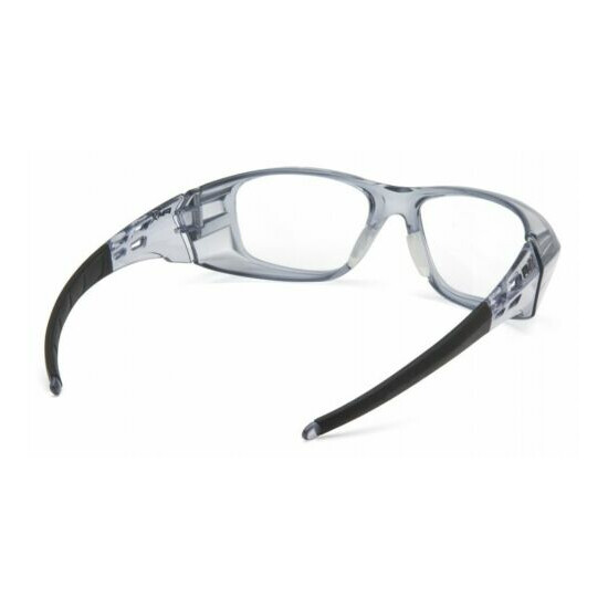 Pyramex SG9810R20 Emerge Plus Safety Glasses, Gray Frame/Clear Full Reader +2.0 Thumb {3}