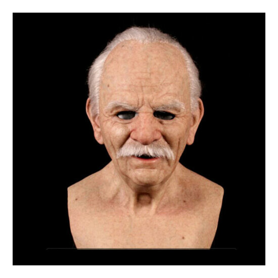 Another Me-The Elder Halloween Holiday Funny Masks Supersoft Old Man Adult Mask image {4}