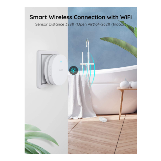 3 sensores de agua WiFi alarma ajustable de 100 dB alerta de fugas y goteos App image {2}