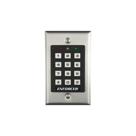 Seco-Larm SK-1011-SDQ Enforcer Access Control Keypad, Indoor, 1000 User Codes image {1}