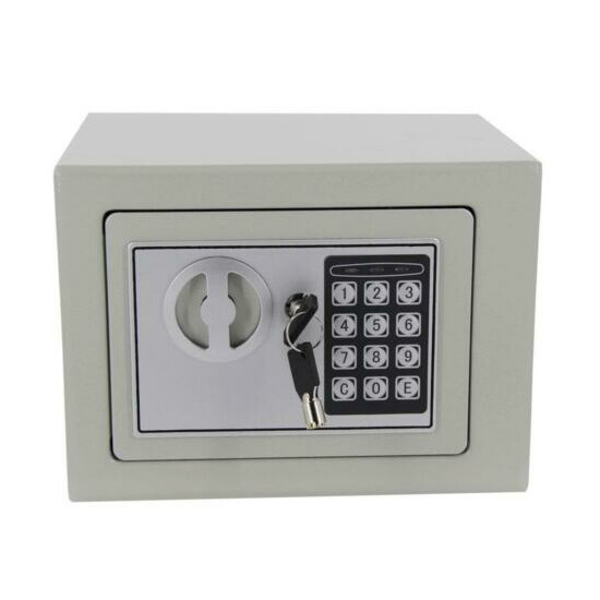 9" Digital Electric Home Office Security Keypad Lock Cash Gun Jewelry Safe Box image {1}