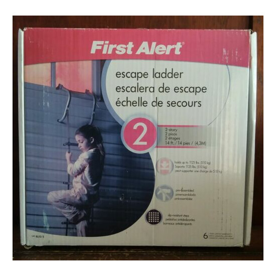 First Alert EL522 Two-Story 14ft Fire Escape Ladder image {1}