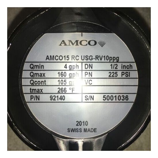 OILMETER- AMCO- ELSTER 15 -92140 with Calibration Documents- NEW Oil Gauge Meter image {3}