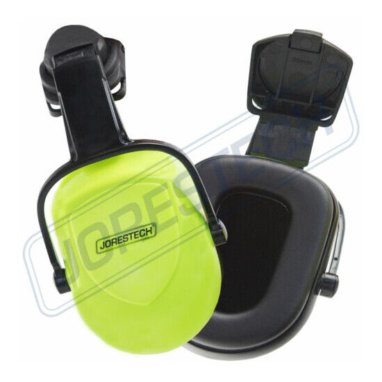 JORESTECH CLIP ON EAR MUFF PROTECTOR HARD HAT MOUNTING EAR MUFF NRR 25db image {1}