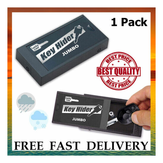 Magnetic Key Holder Hider Jumbo Case Heavy Duty Magnet For Car House Secure Save image {1}