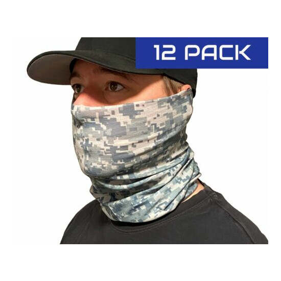 Camo Face Mask / Neck Gaitor (Pack of 12) image {1}
