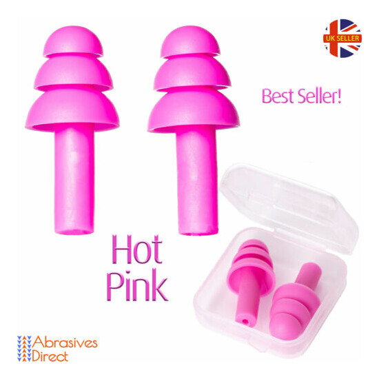 Ear Plugs with Carry Box Soft Silicone Reusable Anti Noise For Sleep  Thumb {6}