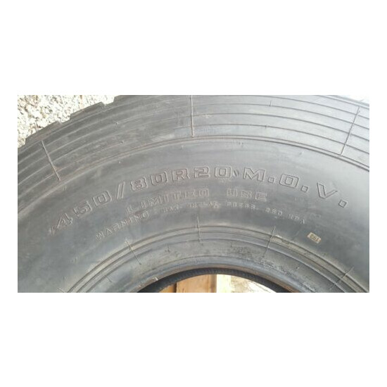 Sand Trail 450/80R20 Military Tire 49 inch Tall 18 inch wide image {5}