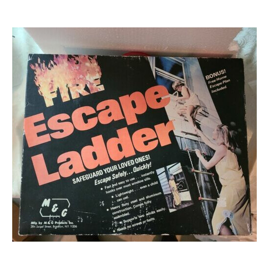 Fire Escape Ladder (Vintage) very good condition Made in USA image {1}