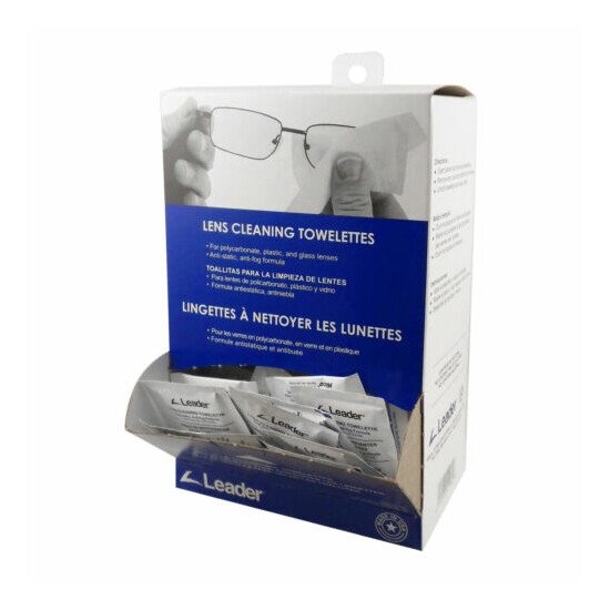 Lens & Screen Cleaning Towelettes Boxed by Leader image {1}