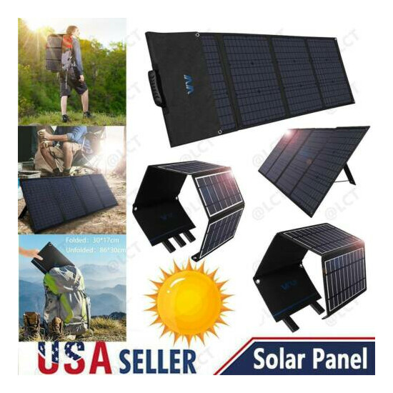 Solar Power Generator Solar Panel 48000mah Portable ElectricBattery Pack Outdoor image {2}