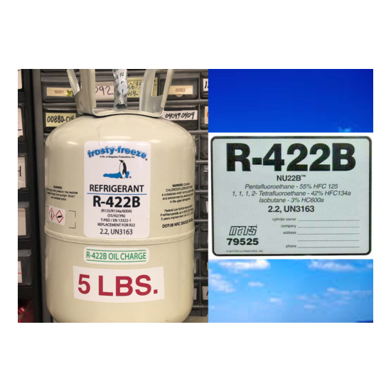 R22 Drop-In Replacement, R422B, 5 lb. Oil Charge, #1 Choice For R22 Refrigerant image {1}