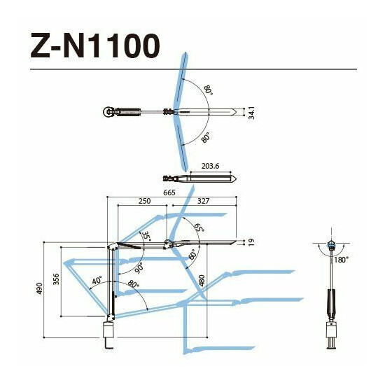 Yamada Shomei Z-LIGHT LED desk light white dimming toning model Z-N1100W NEW Thumb {4}