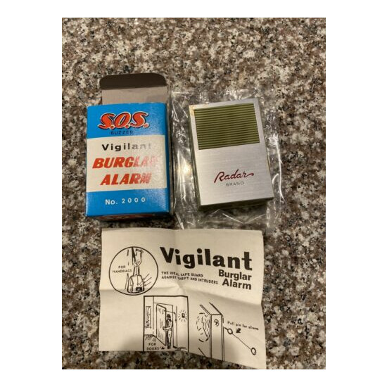 Vintage, Vigilant Burglar Alarm, Radar Brand No 2000, New Old Store Stock image {1}