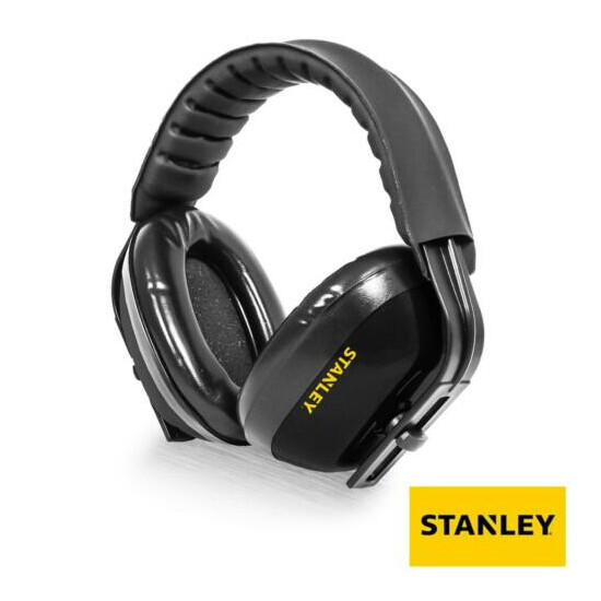 Stanley Passive Muff Ear Safety Work Defenders in Clam Padded Adjustable image {1}
