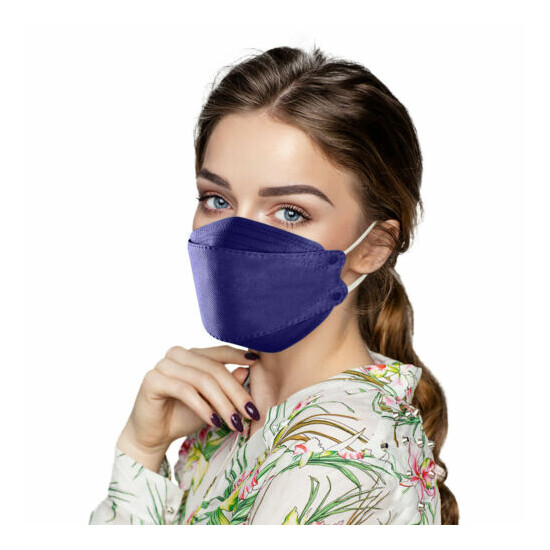 5/100X Adult Outdoor Mask Droplet And Haze Prevention Fish Non Woven Face Masks image {18}