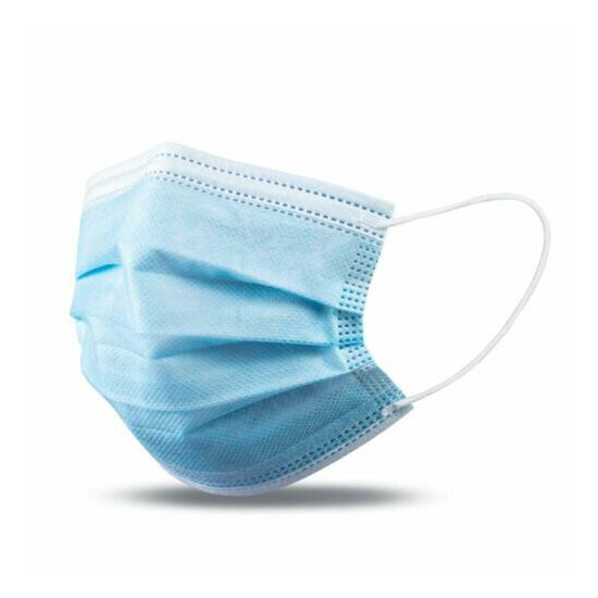 Blue/ White Color Face Mask Mouth & Nose Protector Respirator Masks with Filter image {2}