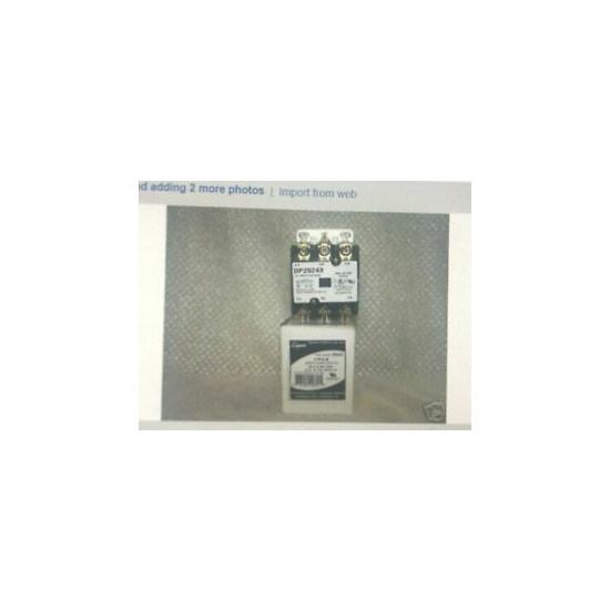 Contactor 3 Pole 25 Amp Coil: 208/240 VAC 50/60 Hz. image {1}