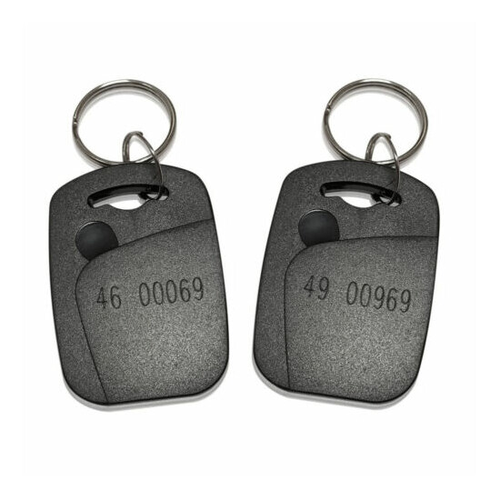 New 125KHz RFID Card Key Fobs EM4100 Proximity ID Card For Access Control, Black image {1}