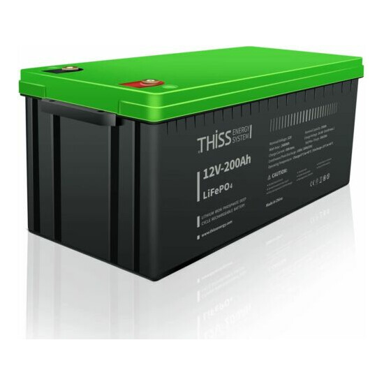 100AH 200AH 12V Deep Cycle LiFePO4 Lithium Battery for RV Solar Home OffGrid Lot image {2}
