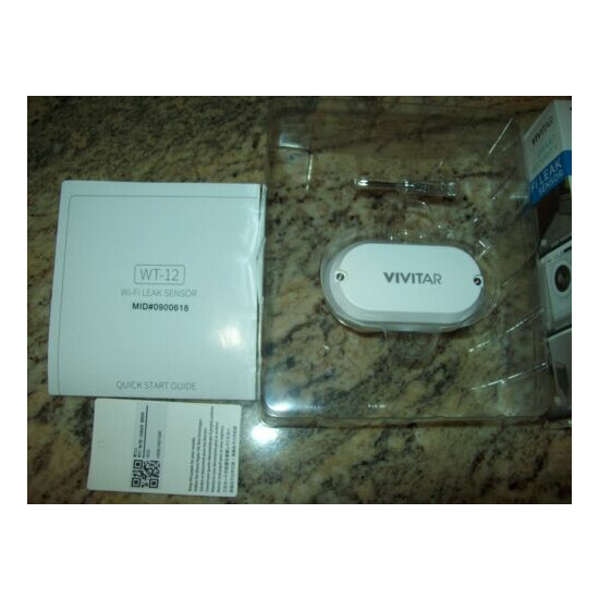 Vivitar WiFi Leak Sensor Smart Security Works With iOS and Android Devices image {2}