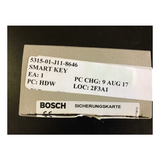 3x Bosch Smart Key Chip Baea /01 With Card IN The Set image {3}
