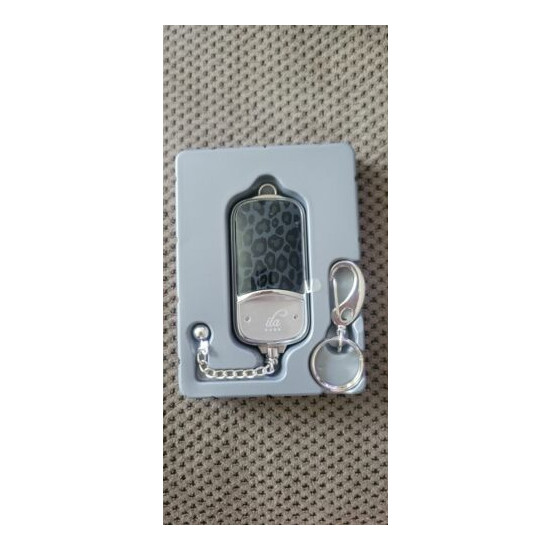 ila Dusk Personal Alarm Gray Leopard Silver Pocket Safety Alarm Key Chain Gadget image {1}