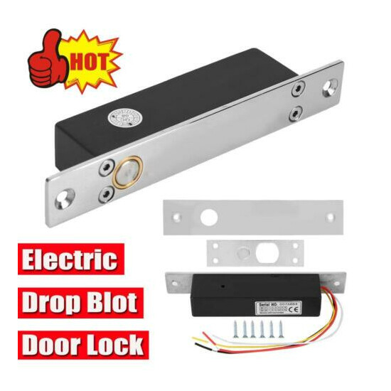 DC 12V Electric Drop Blot Door Lock Entry Access Control Home Security System image {1}