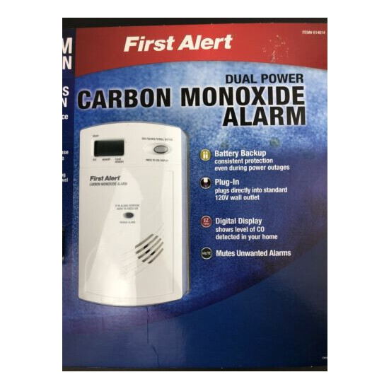 First Alert 614614 Dual Power Carbon Monoxide Alarm NEW SEALED (Read)!!! image {2}