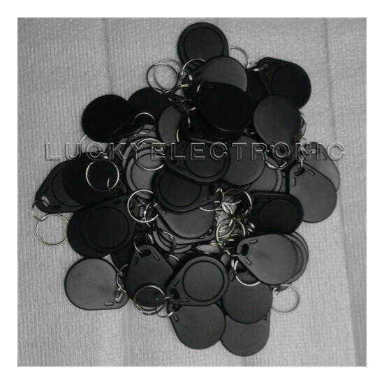 50pcs T5577 RFID hotel key fobs 125KHz keychain rewritable readable and writable image {3}