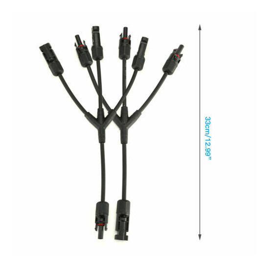 Solar Panel Y Branch Cable Connection Extension Waterproof Splitter Connectors image {2}