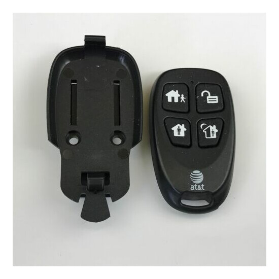 AT&T Security SW-ATT-FOB2 Key Fob 4 Button Remote Transmitter & Clip Replacement image {1}