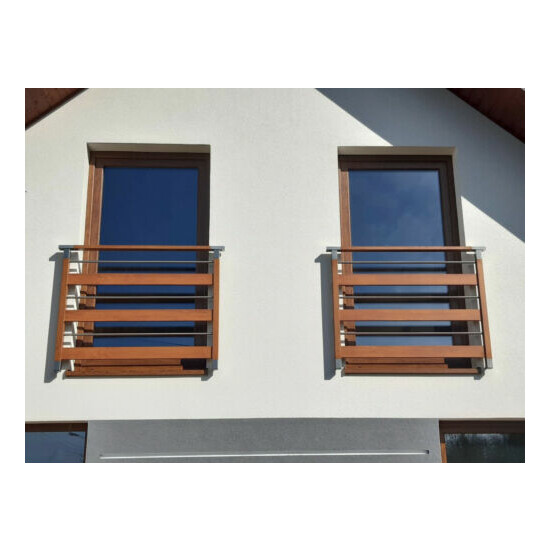 French Balcony Stainless Steel Bar Railing Balcony Grille Window Grilles Railings image {4}