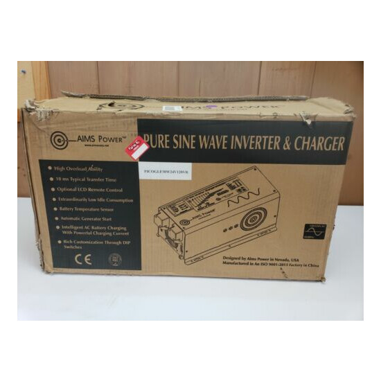 New AIMS POWER Pure Sine Wave Inverter Charger PICOGLF30W24V120VR L2 image {1}