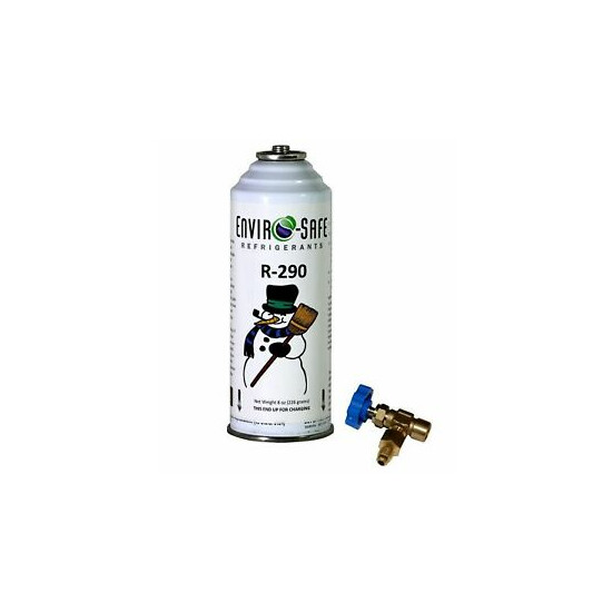 R290 Refrigerant with Top Tap & Adapter #9935 image {1}