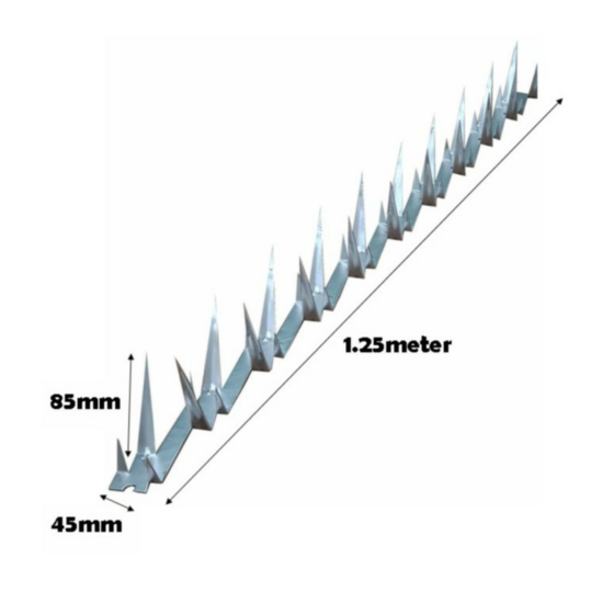 Hot Dip Galvanized Security Wall Fence Barb Anti Climb Fencing Spikes Type2 image {3}