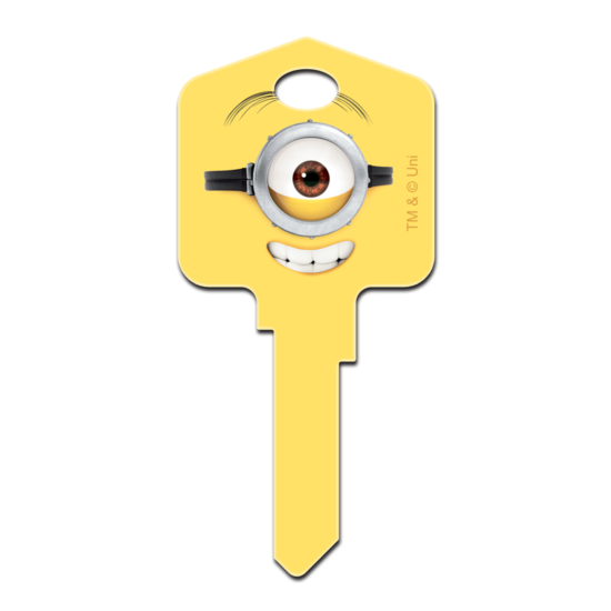 Minions House Key Blank - Collectable Key - Despicable Me - Stuart - Kevin - Bob image {2}