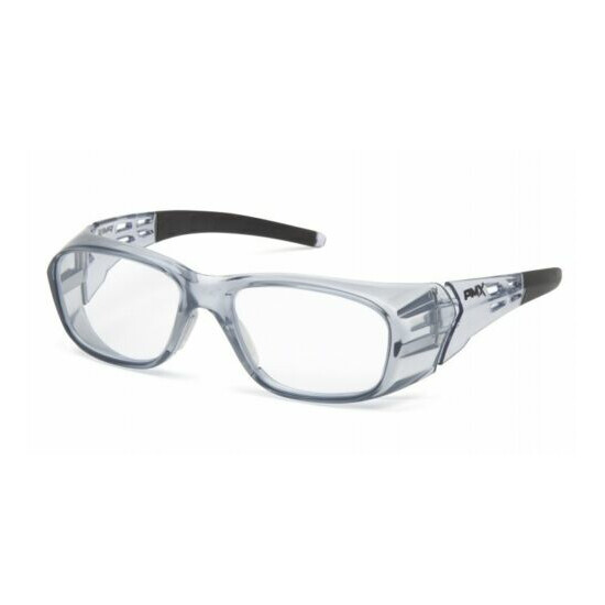 Pyramex SG9810R20 Emerge Plus Safety Glasses, Gray Frame/Clear Full Reader +2.0 image {1}