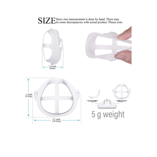 5 PACK OF 3D SILICONE MASK BRACKET image {6}