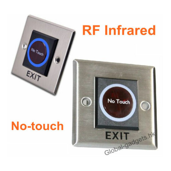 Kit RFID Card Door Access Control System +Magnetic Lock+ RF Infrared Exit Button image {3}