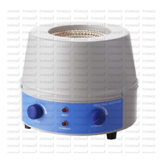 500ml Electric Magnetic Stirring Heating Mantle 250W 450℃ 110/220V 0-1600rpm CE image {1}